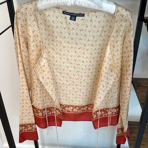 100% silk blouse